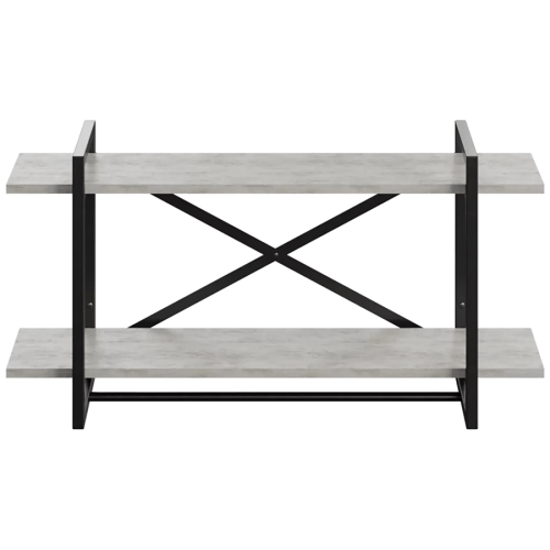 Полка навесная GUTTA 470х920х250 (2 полки) черный/патина